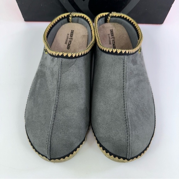 Deer Stags Men\'s Wherever Slipper Grey, Size 10M New main image 4